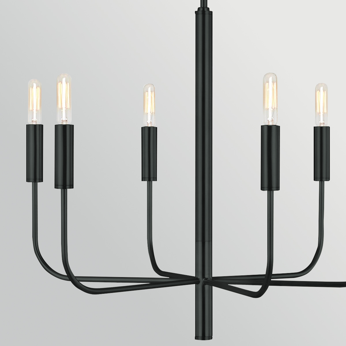 Brianna Ø60 Svart Taklampe Fra Elstead Lighting - Brianna er en dekorativ takkrone med et minimalistisk og moderne design.