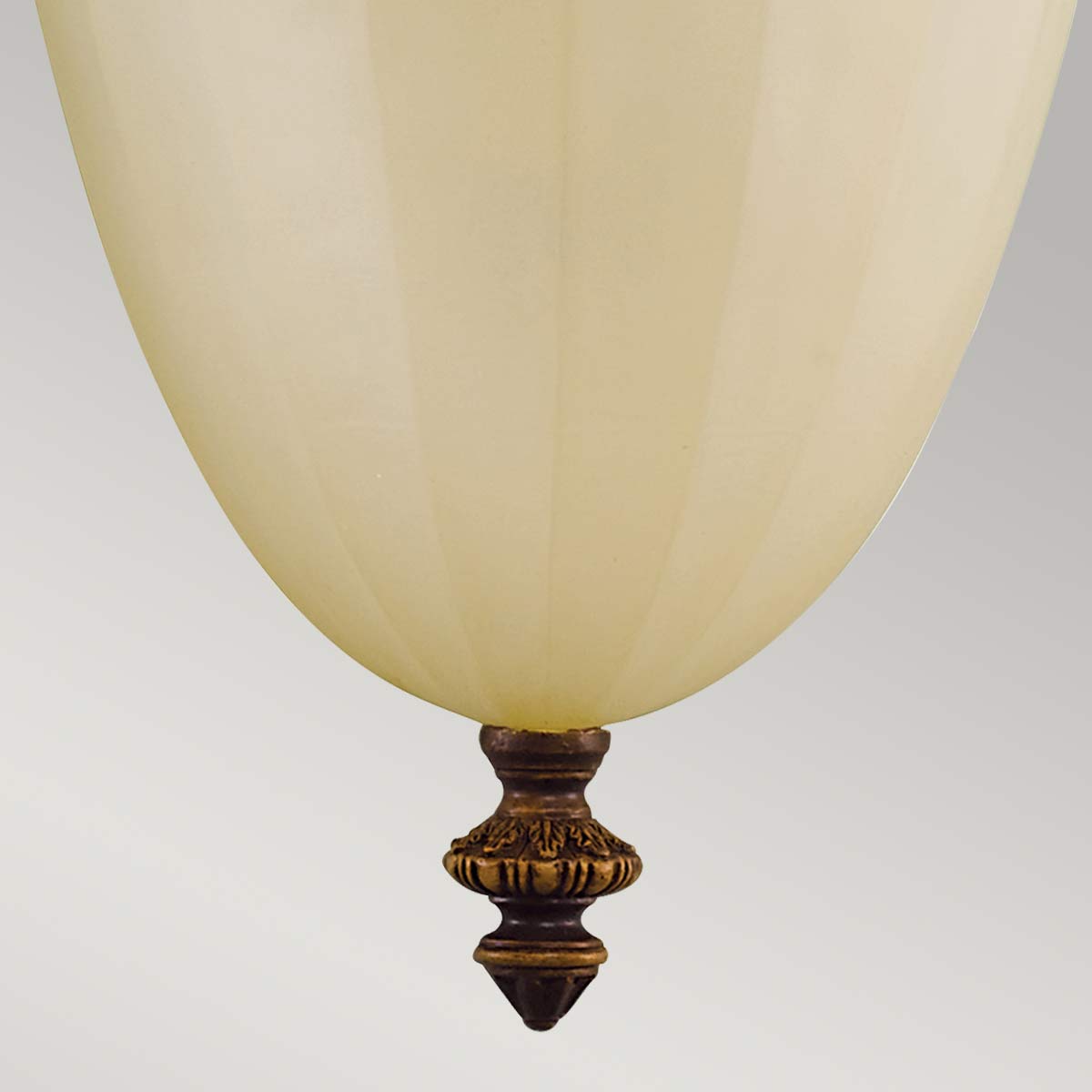 Drawing Room 32cm Bronse vegglampe Fra Elstead Lighting - Ljusk&auml;llan omfamnas av det dekorativa glaset som bidrar med en fin och harmonisk ljusspridning i rummet.