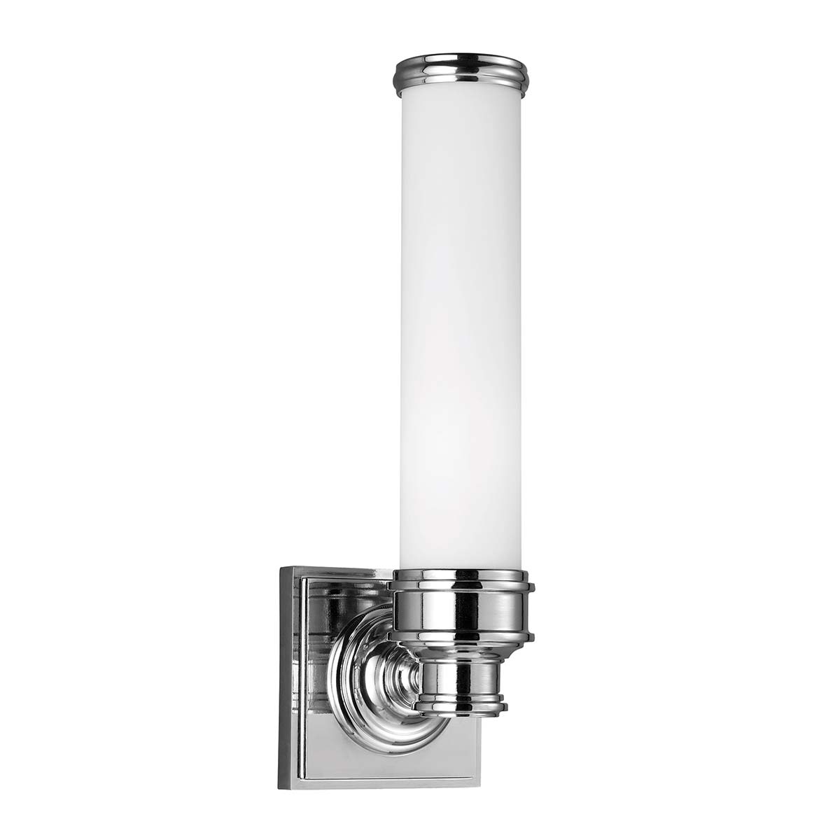 Payne 37cm Polert krom baderomslampe Fra Elstead Lighting - Payne vegglampe i polert krom kombinerer rent moderne design med et snev av engelsk Tudor-stil.