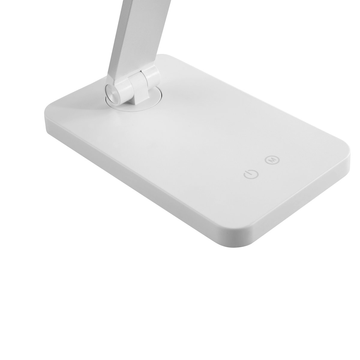 Lomina 38cm Hvit skrivebordslampe Fra Brilliant - Med både USB-C- og USB-kontakter kan du enkelt lade eksterne enheter direkte fra lampen, noe som gjør Lomina til en praktisk og stilig løsning for moderne skrivebord.