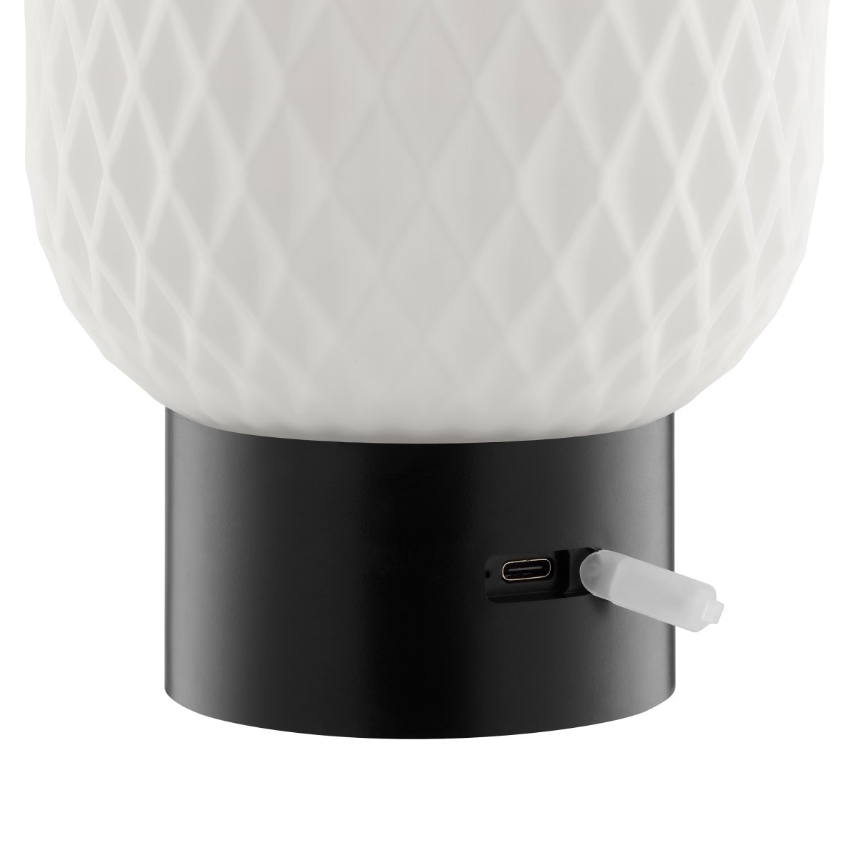 Sarastro 20cm Svart bærbar Fra Brilliant - Sarastro er en bærbar og oppladbar lampe laget av glass og plast med et moderne preg og stilig design.