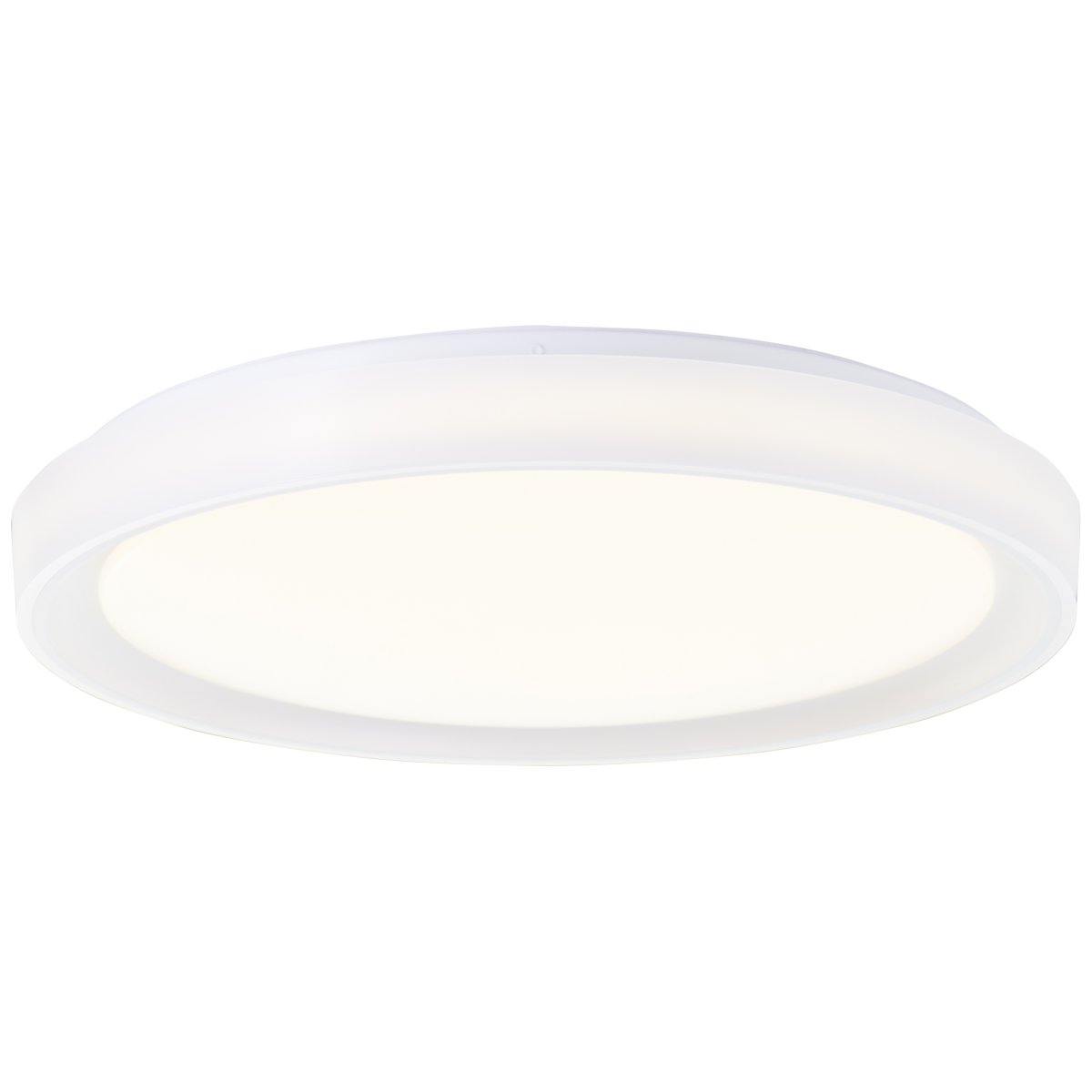 Floco Ø50 Hvit barnelampe Fra Brilliant - For en ekstra visuell opplevelse er Floco utstyrt med en RGB-funksjon som ikke bare lar lampen skinne i flere farger, men ogs&aring; i flere farger samtidig &ndash; perfekt for &aring; skape en summing eller glede barn p&aring; rommet sitt.