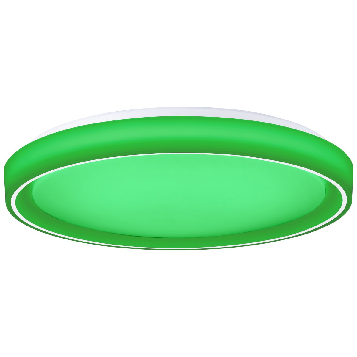 Floco Ø50 Hvit barnelampe Fra Brilliant - For en ekstra visuell opplevelse er Floco utstyrt med en RGB-funksjon som ikke bare lar lampen skinne i flere farger, men ogs&aring; i flere farger samtidig &ndash; perfekt for &aring; skape en summing eller glede barn p&aring; rommet sitt.