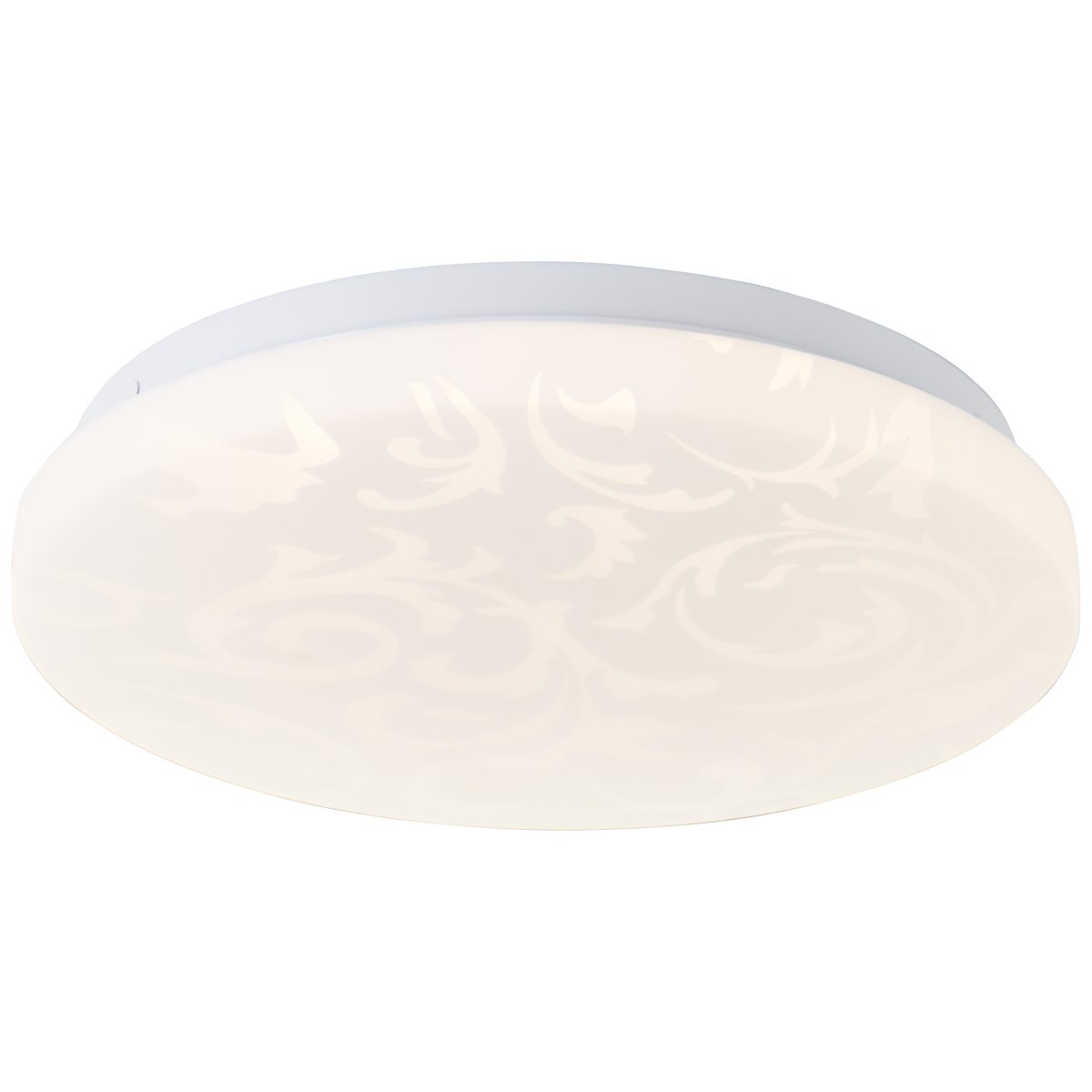 Clarica Ø26 Hvit plafond Fra Brilliant - Den integrerte LED-lyskilden gir et varmt hvitt lys på 3000K og har en lysstyrke på 1400 lumen – perfekt for å skape et hyggelig og godt opplyst miljø i for eksempel en gang eller et kjøkken.