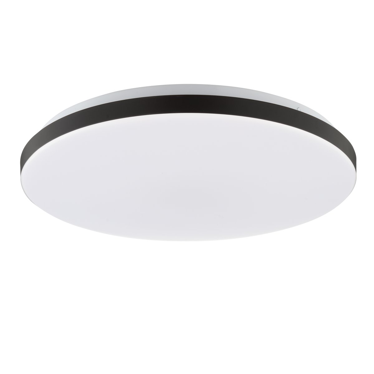 Livio Ø38 Svart plafond Fra Brilliant - Med en lysstyrke på 2500 lumen og en varmhvit glød på 3000K gir lampen et kraftig og behagelig lys som er perfekt for rom der du trenger å se klart – uten at det går på bekostning av atmosfæren.