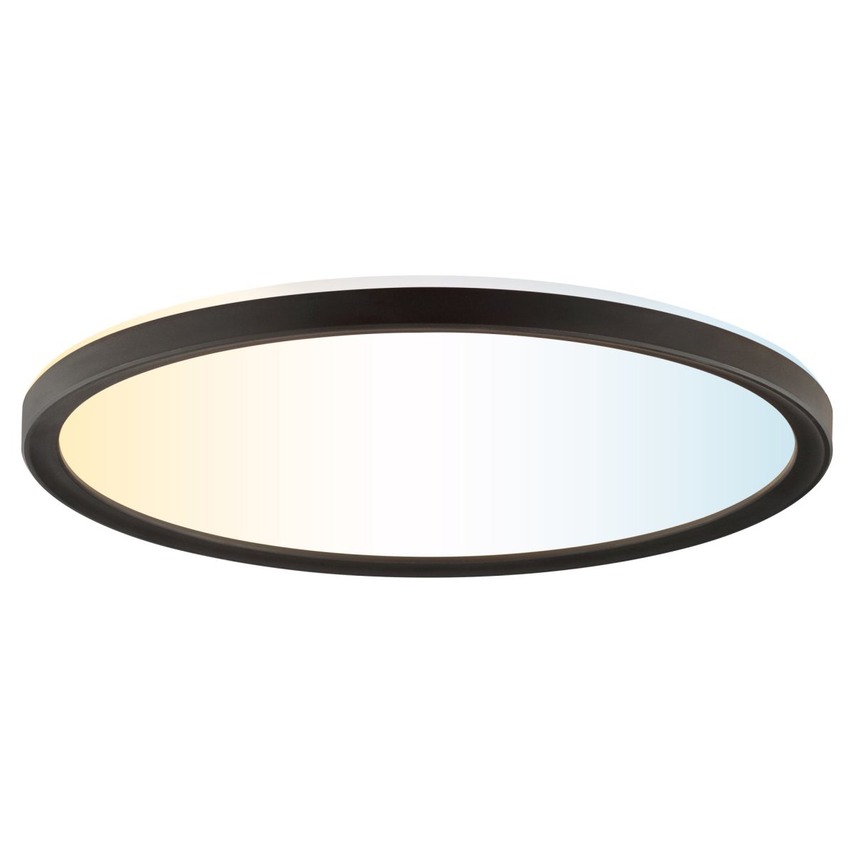 Avola Ø30 Svart plafond Fra Brilliant - Avola er en stilig taklampe med et hvitt lyspanel og svart ramme som gir et moderne og minimalistisk utseende.