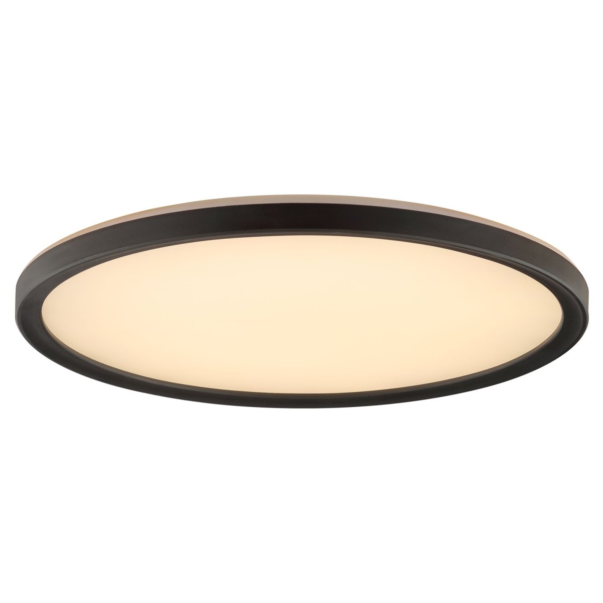 Avola Ø30 Svart plafond Fra Brilliant - Avola er en stilig taklampe med et hvitt lyspanel og svart ramme som gir et moderne og minimalistisk utseende.