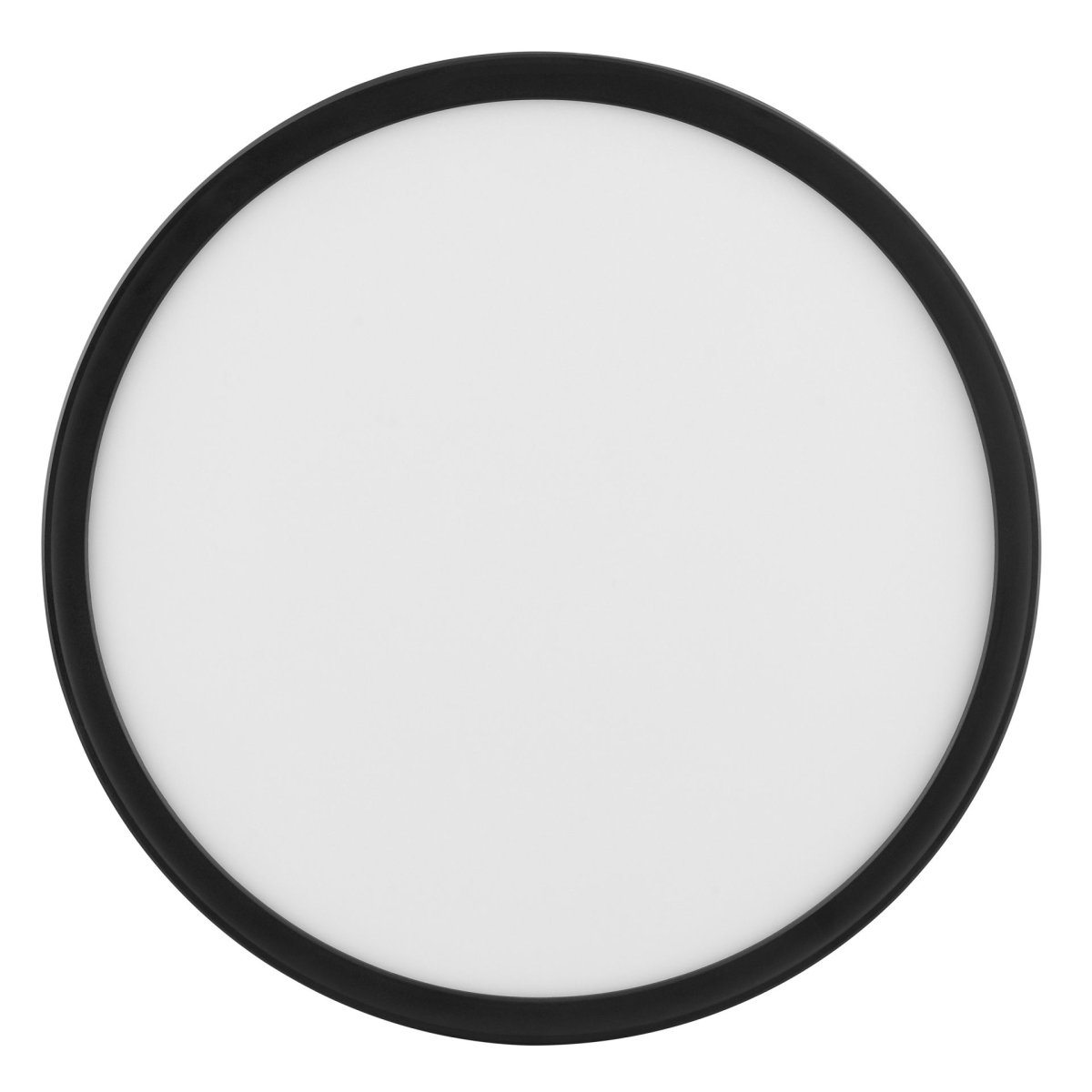 Avola Ø30 Svart plafond Fra Brilliant - Avola er en stilig taklampe med et hvitt lyspanel og svart ramme som gir et moderne og minimalistisk utseende.