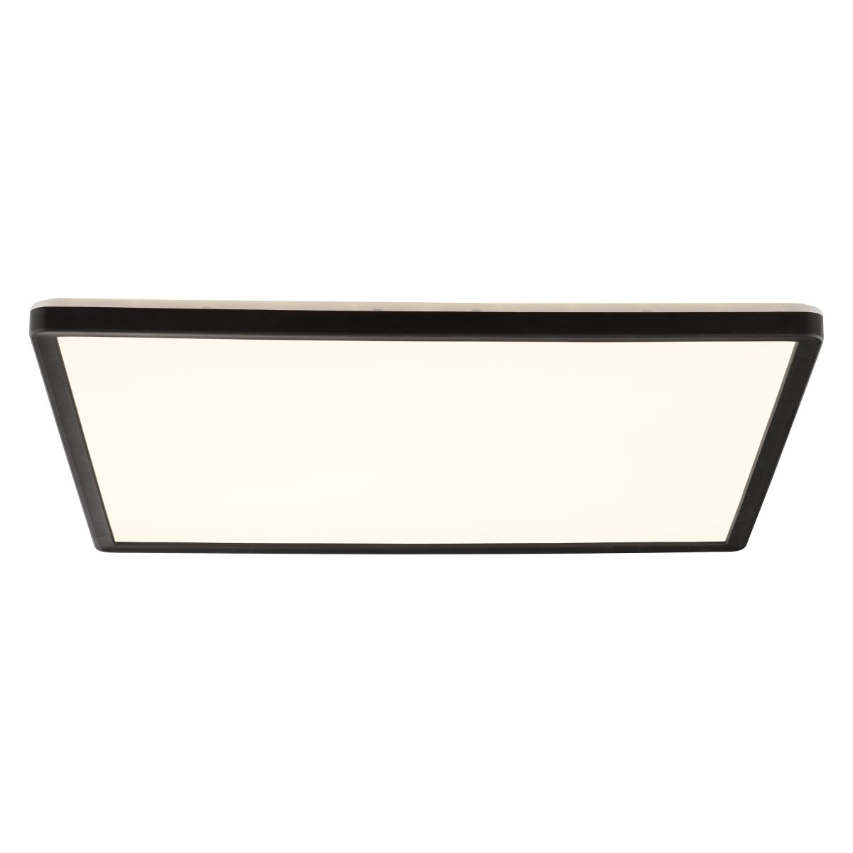 Avola 42cm Svart plafond Fra Brilliant - Avola er en moderne taklampe laget utelukkende av plast, med en svart ramme som elegant omgir et integrert LED-panel.