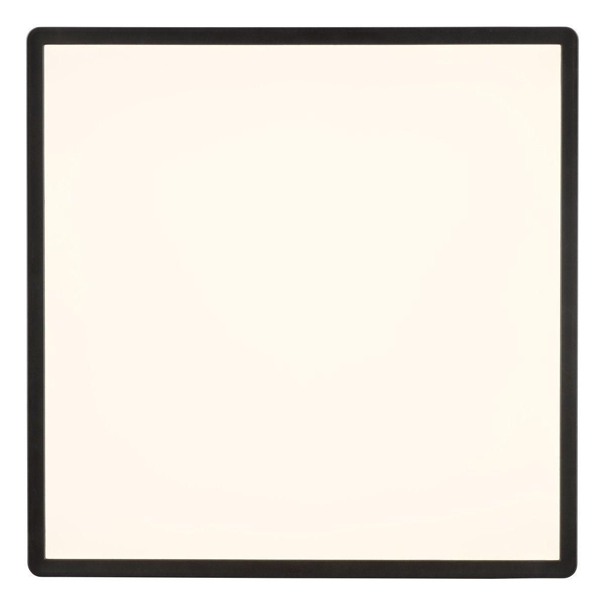 Avola 42cm Svart plafond Fra Brilliant - Avola er en moderne taklampe laget utelukkende av plast, med en svart ramme som elegant omgir et integrert LED-panel.