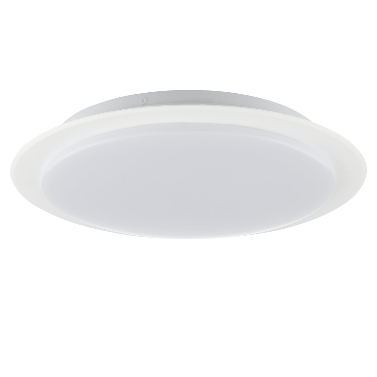 Vittoria Ø33 Hvit plafond Fra Brilliant - Med integrert LED-teknologi leverer lampen en sterk og jevn lyseffekt på 1300 lumen med en fargetemperatur på 4000K, noe som gir et nøytralt hvitt lys – ideelt for miljøer der god belysning er avgjørende.