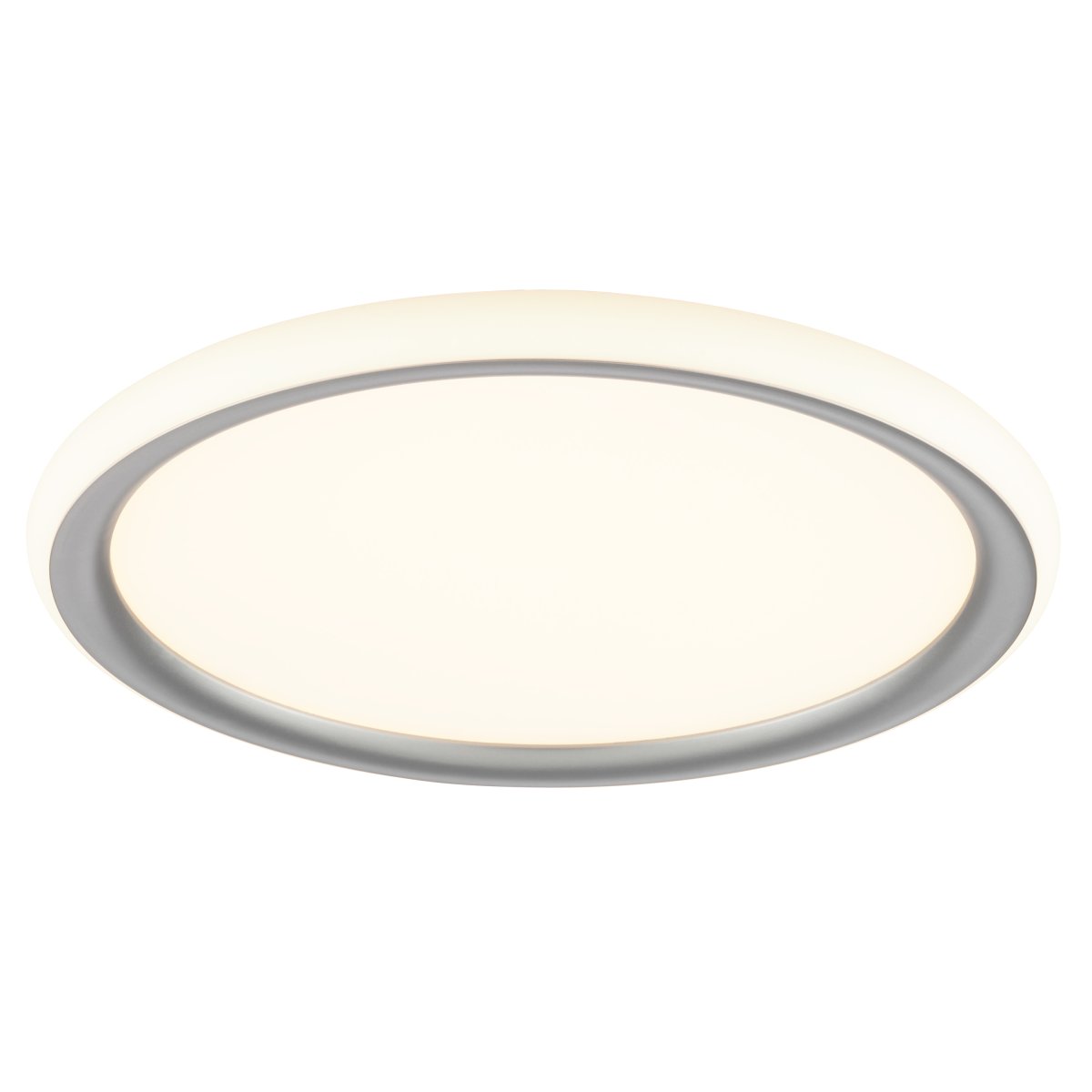 Carloz Ø30 Sølv plafond Fra Brilliant - Carloz er en smart og elegant løsning som passer like godt i stuer som på soverom eller kjøkken, hvor det er behov for forskjellige lysstyrkenivåer og stemninger i løpet av dagen.