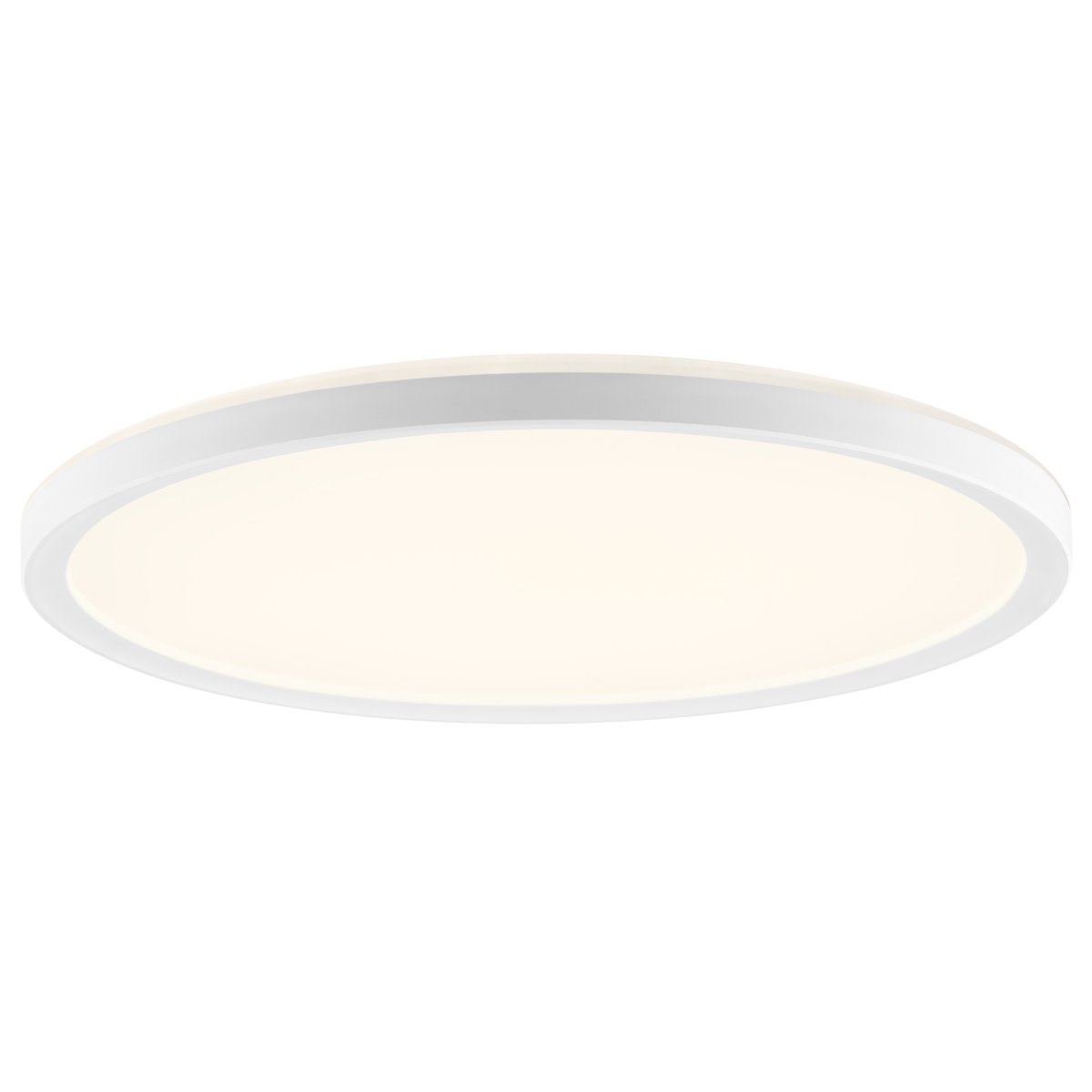 Samora Ø30 Hvit plafond Fra Brilliant - Den hvite rammen omfavner et stort LED-panel som avgir et sterkt og jevnt lys over hele overflaten – perfekt for rom der god belysning er viktig.