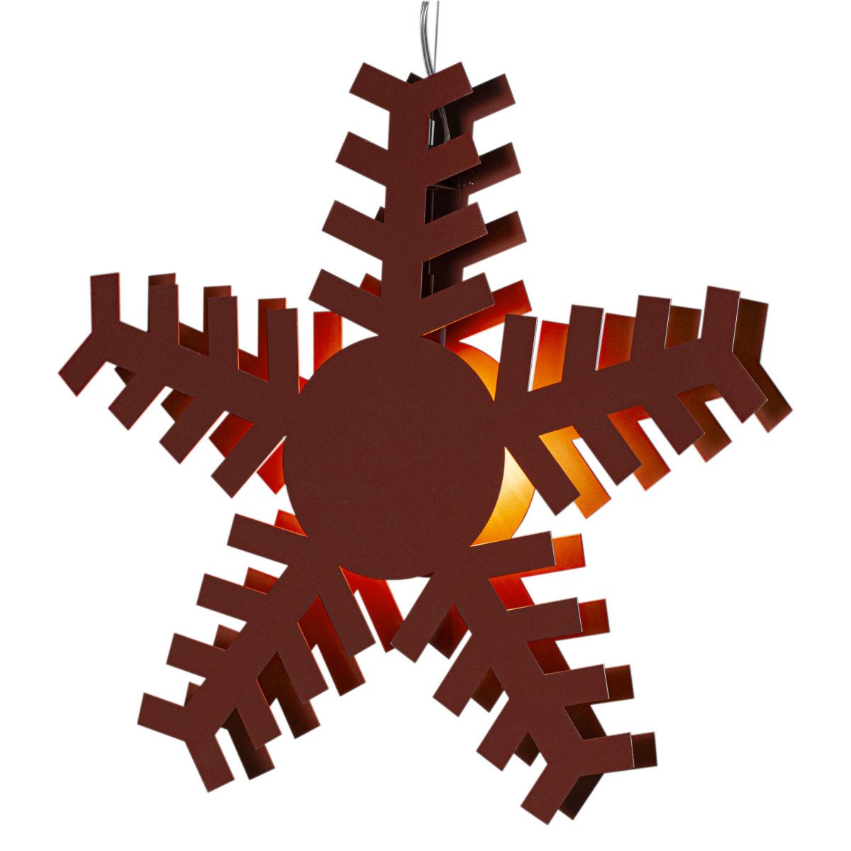 Gleam Ø60 RØD Fra By Rydéns - Gleam kombinerer stil og funksjon, og gi hjemmet ditt den ultimate julegl&oslash;den med denne stjernen.