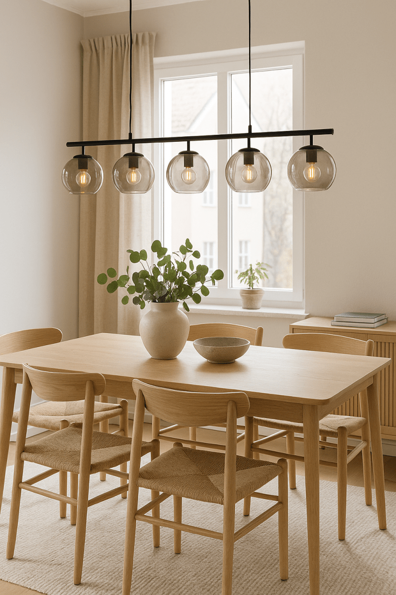 Globi 5 120cm Svart/Røkt Taklampe Fra Nordic Lighting - Globi 5 blir et dekorativt blikkfang som passer like godt i moderne hjem som i mer klassiske milj&oslash;er.