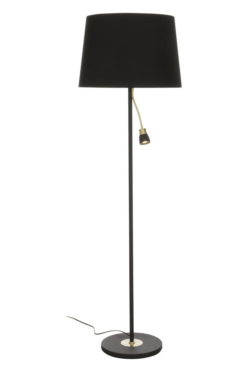 Eketorp Svart gulvlampe Fra Aneta Lighting - Plasser for eksempel i stuen eller ved døren som leselampe.