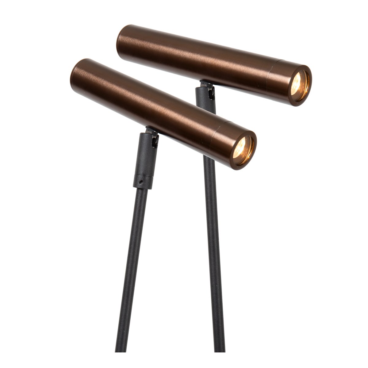 Duarte Svart/brun gulvlampe Fra Lucide - En allsidig lampe som kombinerer komfort, fleksibilitet og moderne design i ett.