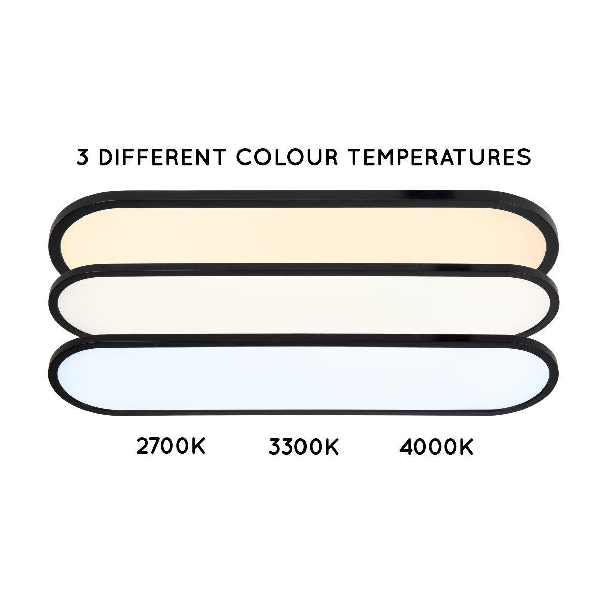 Elly 60cm Svart plafond Fra Lucide - Takket være den medfølgende fjernkontrollen kan du justere fargetemperaturen mellom 2700K og 4000K og regulere lysstyrken for å skape den rette atmosfæren i rommet.