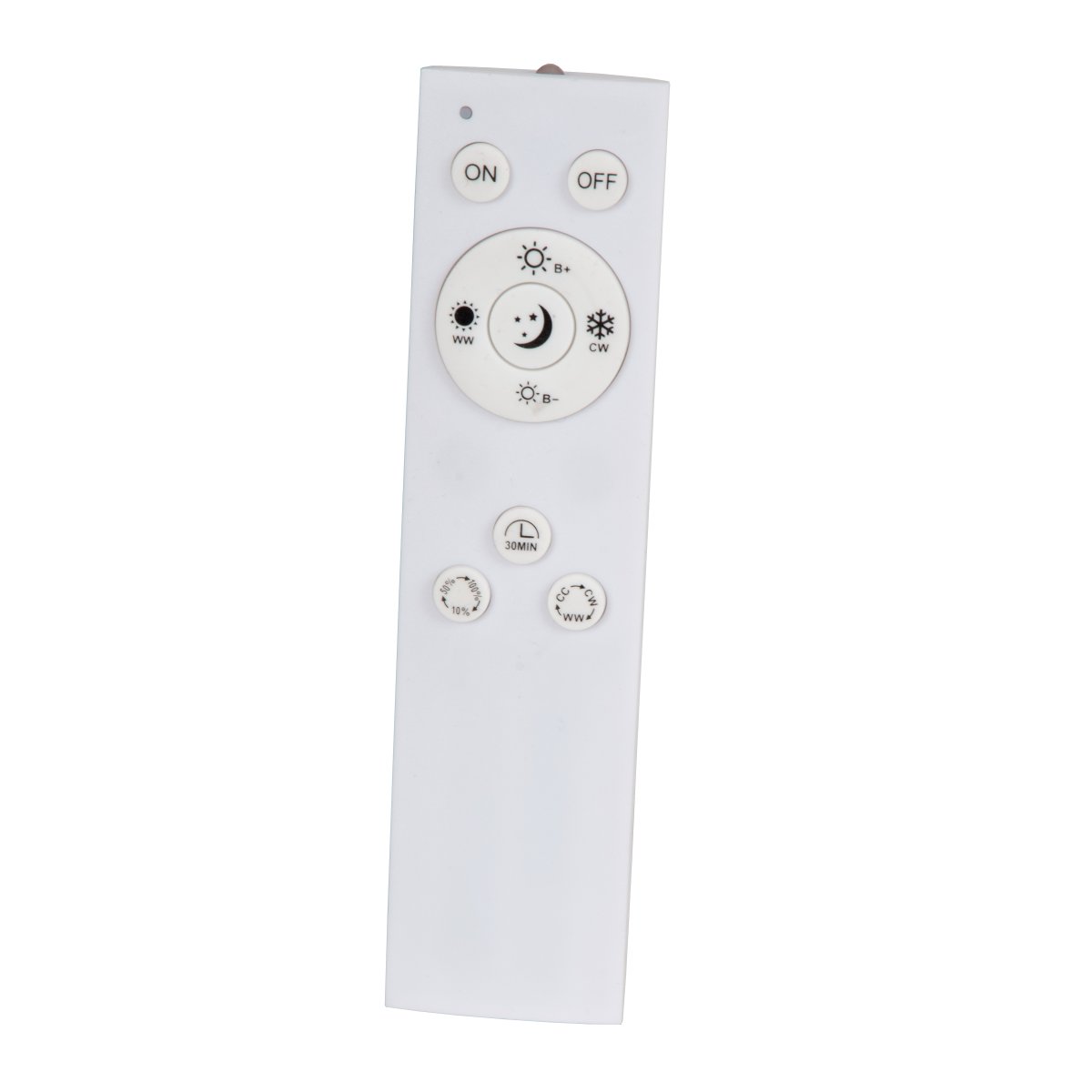 Elly 60cm Svart plafond Fra Lucide - Takket være den medfølgende fjernkontrollen kan du justere fargetemperaturen mellom 2700K og 4000K og regulere lysstyrken for å skape den rette atmosfæren i rommet.