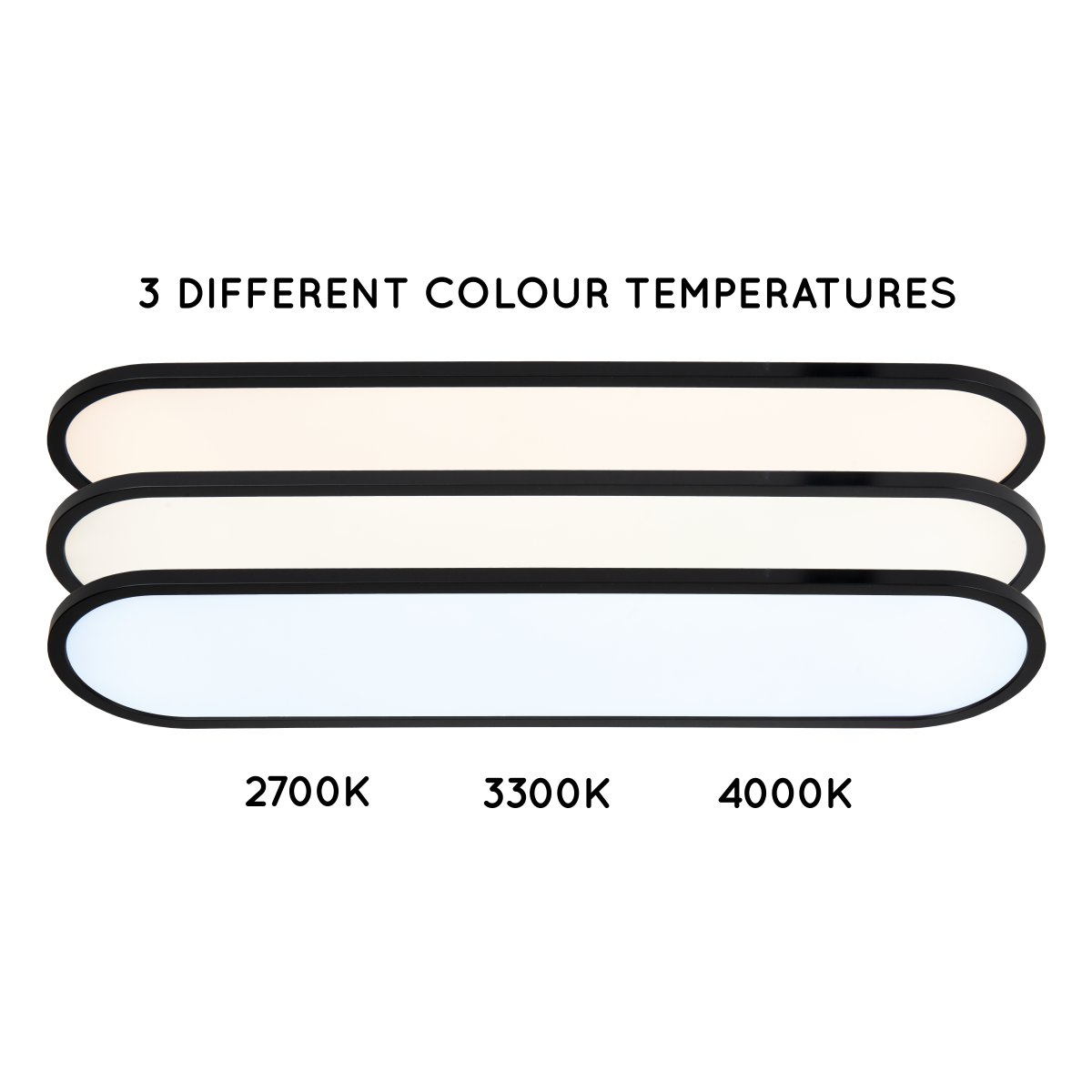 Elly 80cm Svart plafond Fra Lucide - Takket v&aelig;re den medf&oslash;lgende fjernkontrollen kan du justere fargetemperaturen mellom 2700K og 4000K og regulere lysstyrken for &aring; skape den rette atmosf&aelig;ren i rommet.
