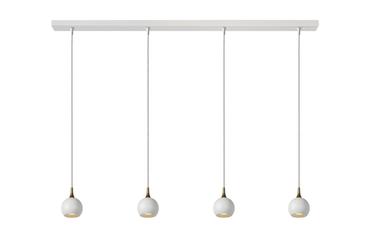 Favori 100cm Hvit Taklampe Fra Lucide - Den robuste metallrammen gir Favoriti en tidl&oslash;s karakter som passer inn i de fleste interi&oslash;rer.