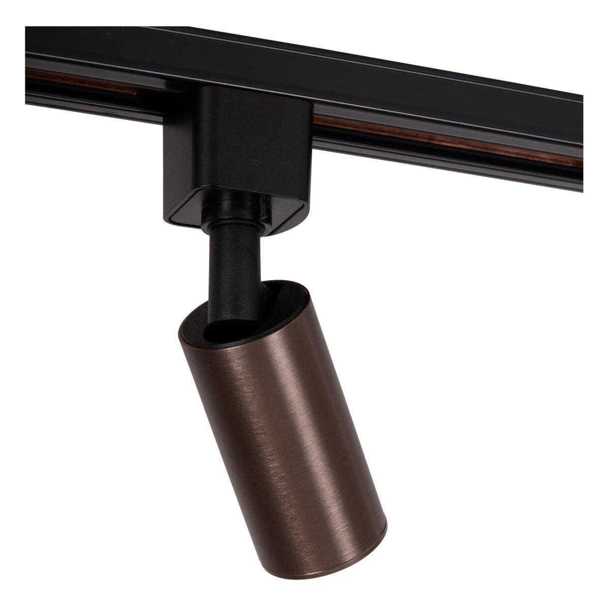 Spotlight Ritmo GU10 Brun Fra Lucide - Det elegante designet i kaffebrunt metall er en del av Lucides 1-fase TRACK-system og tilbyr full justerbarhet takket v&aelig;re det 360&deg; roterbare og vippbare lampehodet.