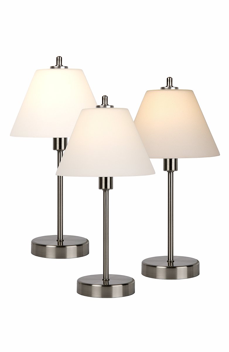 Touch 42cm Krom bordlampe Fra Lucide - Touch er en stilig og praktisk bordlampe med innebygd ber&oslash;ringsdimmer.