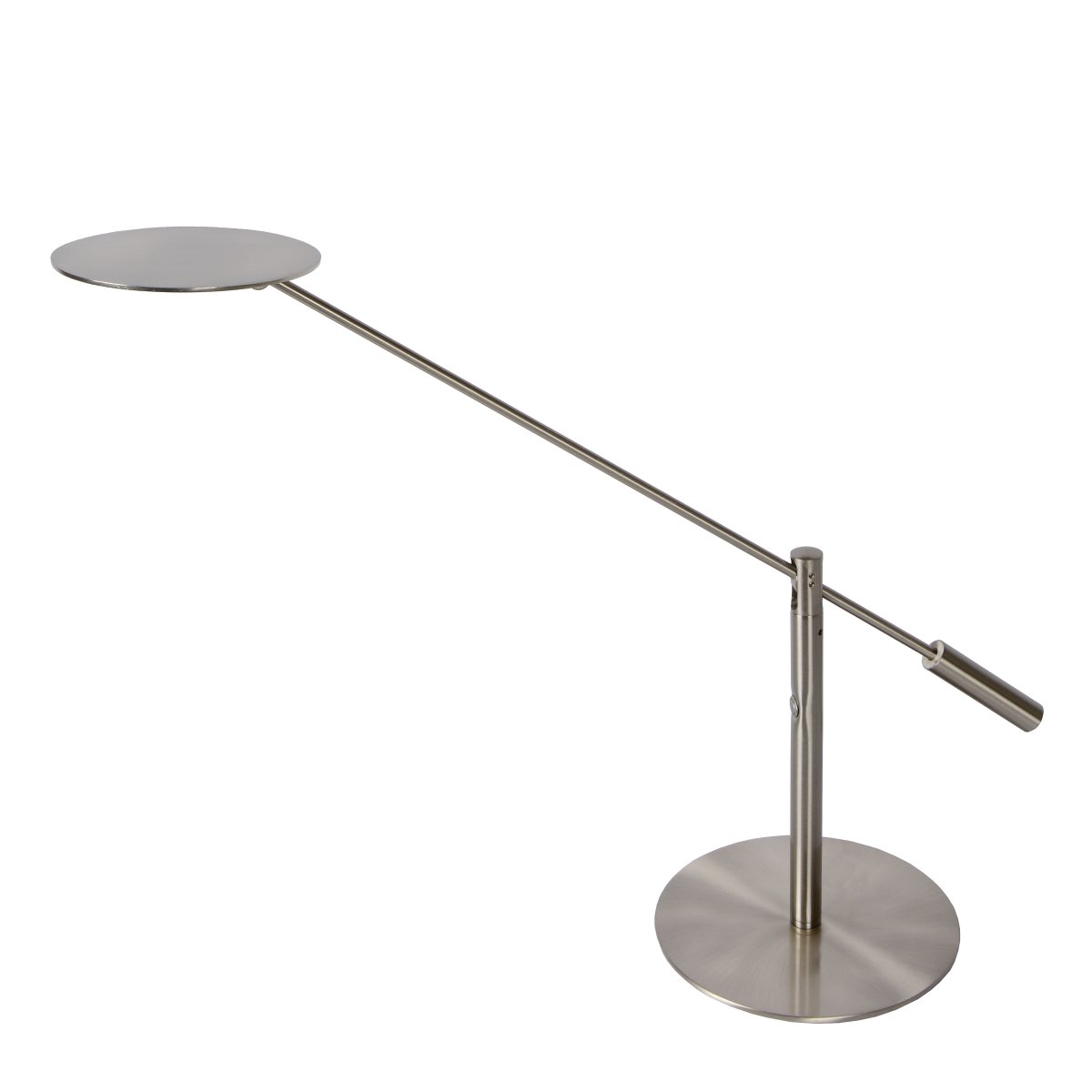 Anselmo 50cm Krom skrivebordslampe Fra Lucide - Skjermen og armen kan roteres for &aring; rette lyset etter behov, og h&oslash;yden er ogs&aring; justerbar mellom 24&ndash;50 cm, noe som gj&oslash;r den fleksibel i alle arbeidsmilj&oslash;er.