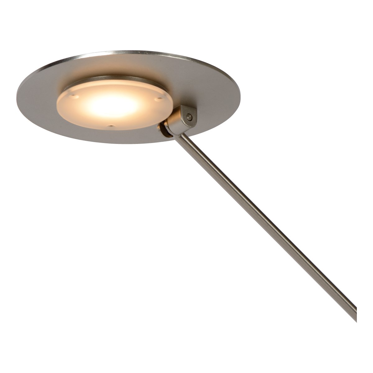Anselmo 50cm Krom skrivebordslampe Fra Lucide - Skjermen og armen kan roteres for &aring; rette lyset etter behov, og h&oslash;yden er ogs&aring; justerbar mellom 24&ndash;50 cm, noe som gj&oslash;r den fleksibel i alle arbeidsmilj&oslash;er.