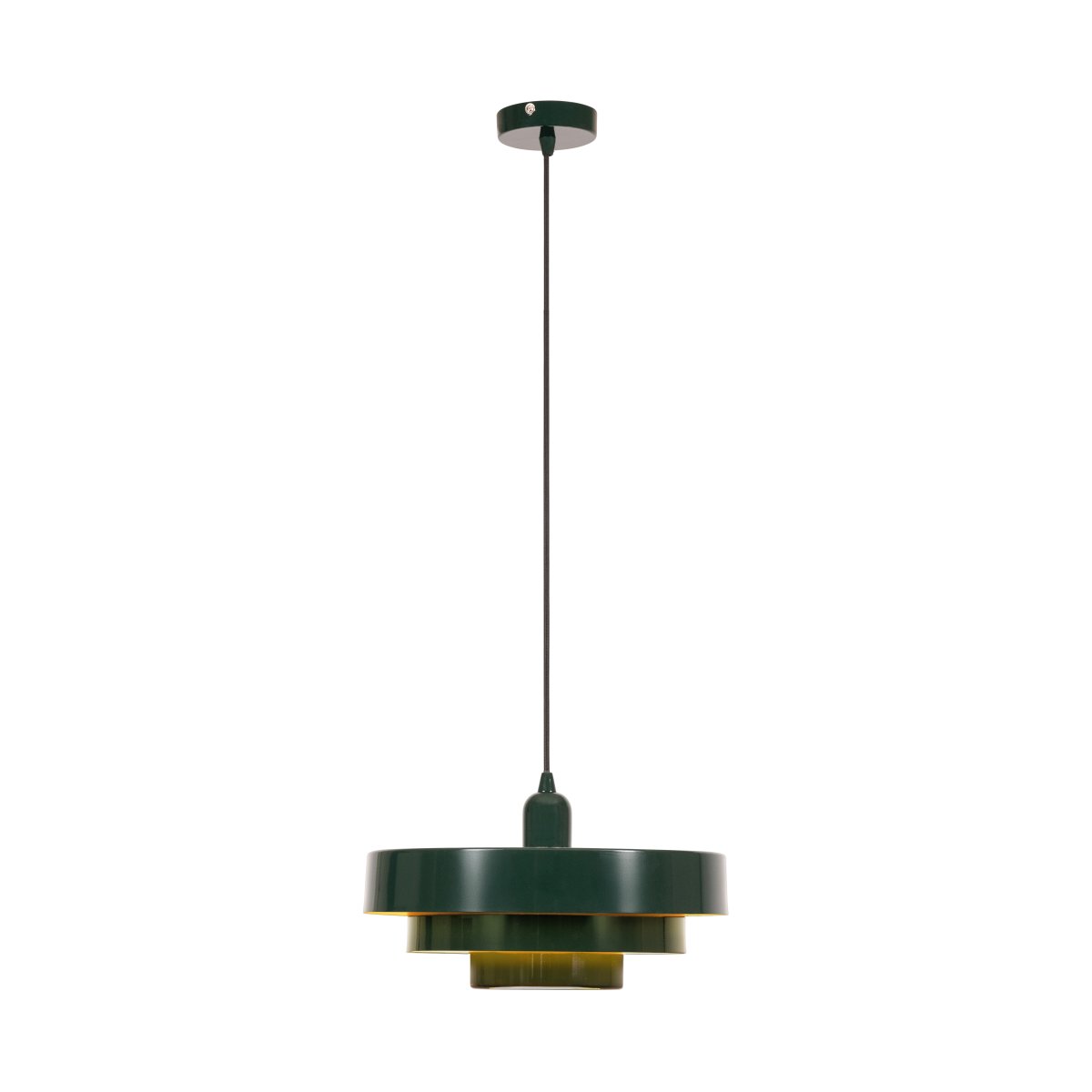 Runa Ø35 Grønn Taklampe Fra Lucide - Den lagdelte skjermen gir et behagelig, nedadrettet lys som passer like godt over spisebordet som p&aring; kj&oslash;kkenet eller i stuen.