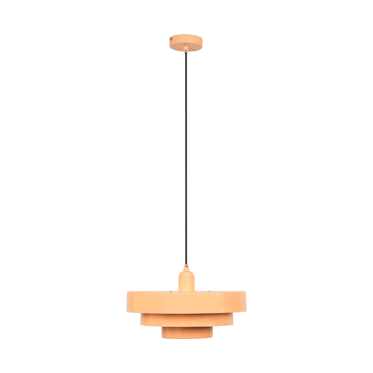 Runa Ø35 Rosa Taklampe Fra Lucide - Den lagdelte skjermen gir et behagelig, nedadrettet lys som passer like godt over spisebordet som p&aring; kj&oslash;kkenet eller i stuen.