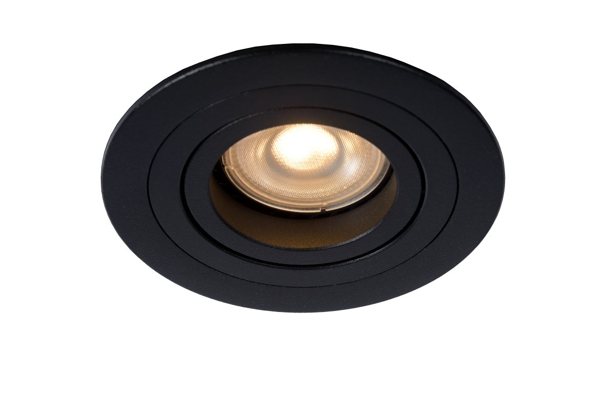 Tube spotlight GU10 Svart Fra Lucide - Den er designet for &aring; enkelt integreres i himlinger og passer perfekt i moderne milj&oslash;er som stuer, ganger eller soverom.