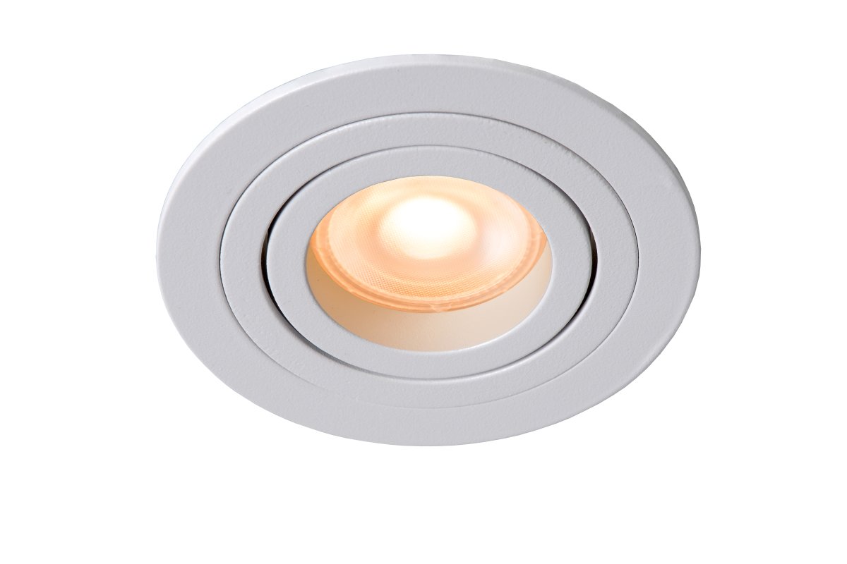 Tube spotlight GU10 Hvit Fra Lucide - Den er designet for &aring; enkelt integreres i himlinger og passer perfekt i moderne milj&oslash;er som stuer, ganger eller soverom.