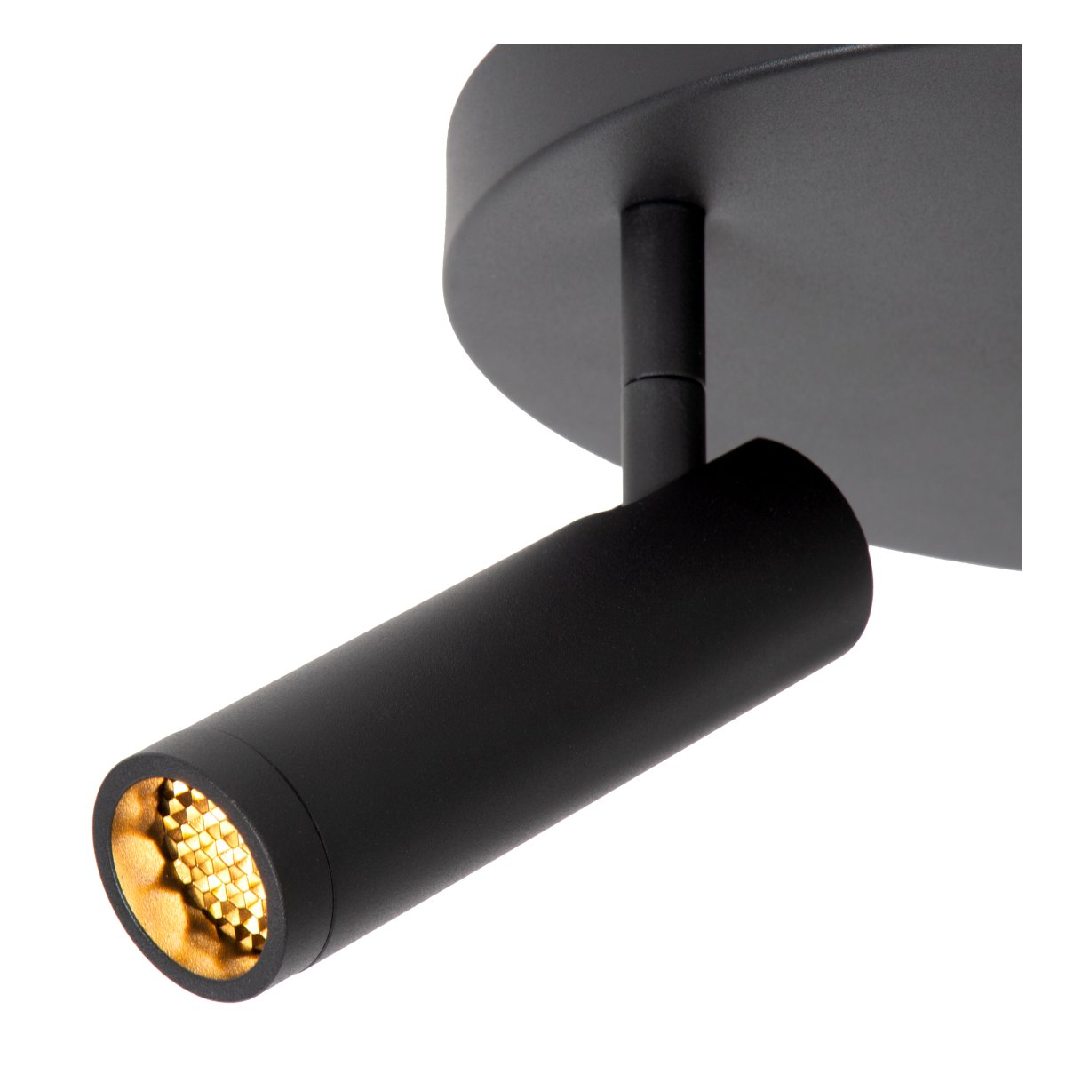 Grado 3 Svart spotlight Fra Lucide - De stilige spotlightene er utstyrt med en integrert diffuser som sprer et bredt og jevnt lys.