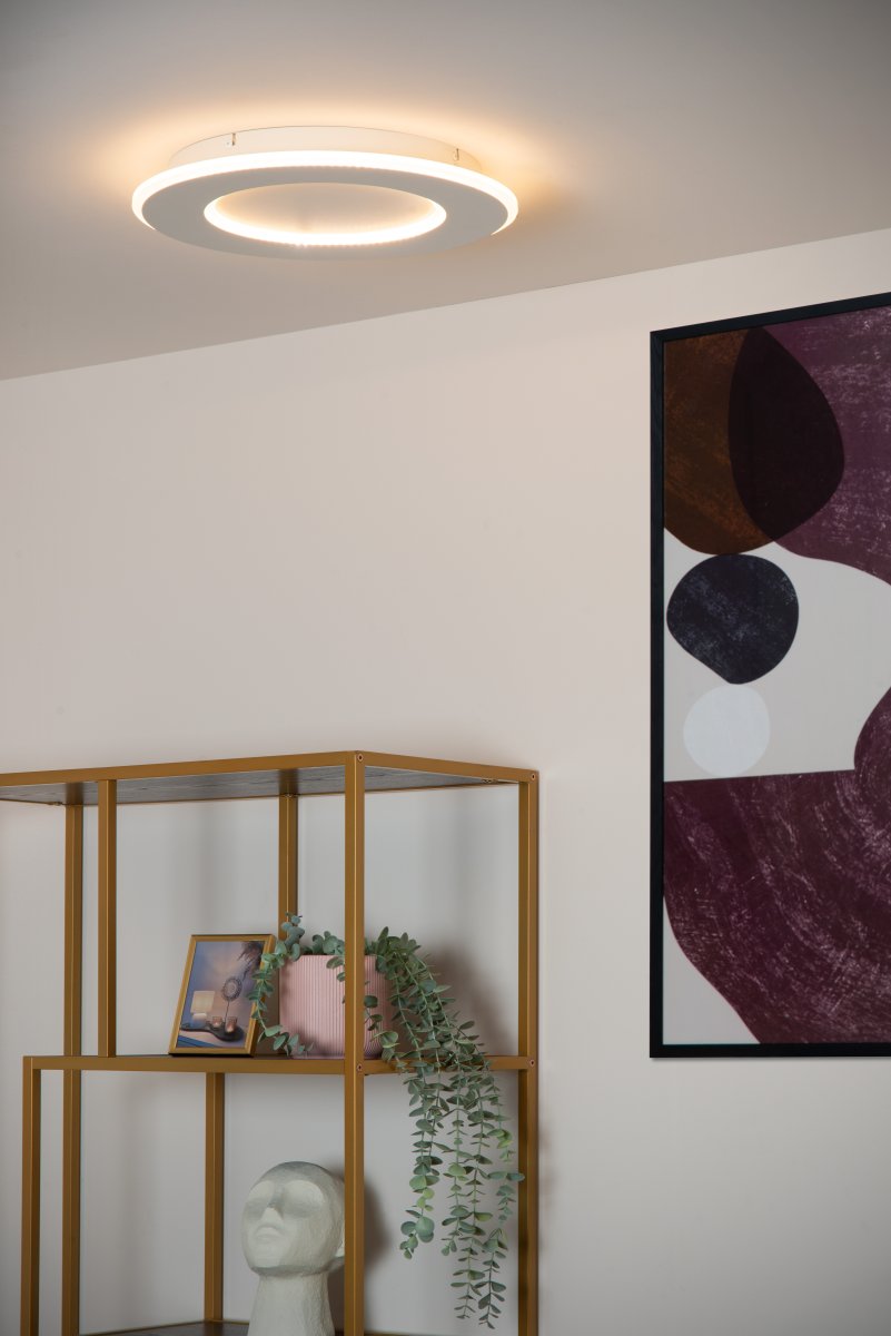 Axelle Ø40 Hvit plafond Fra Lucide - En allsidig taklampe som passer like godt i hjemmet som på kontoret.