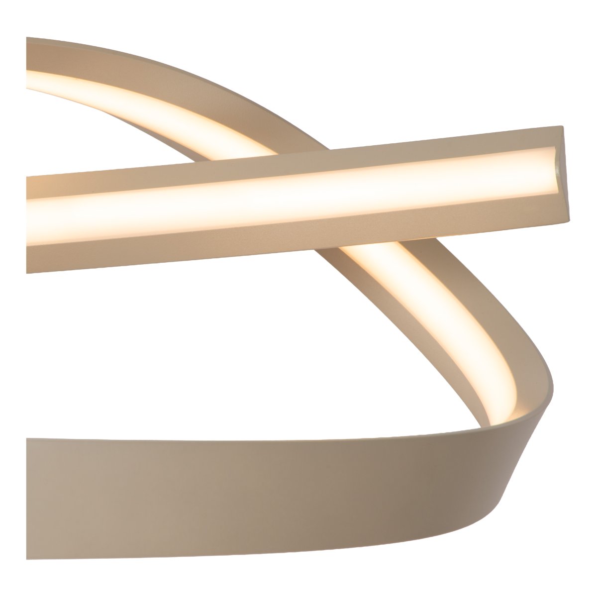 Menuet 110cm Beige Taklampe Fra Lucide - Menut er en elegant taklampe i beige metall med en myk, organisk form som gir et moderne og luftig uttrykk.