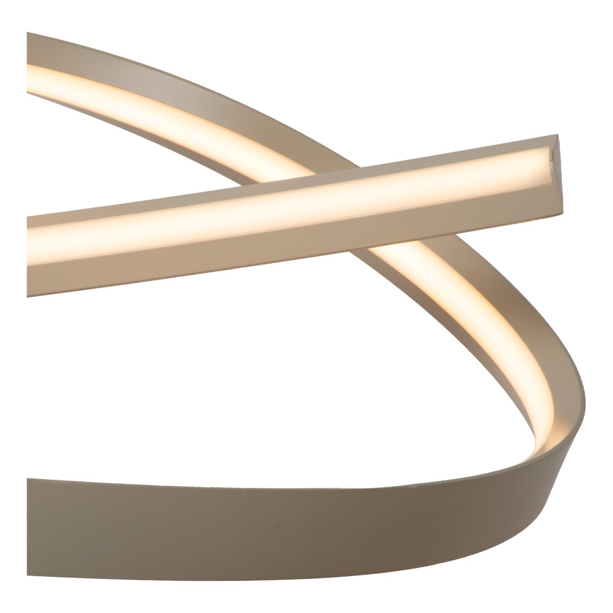 Menuet 140cm Beige Taklampe Fra Lucide - Menut er en elegant taklampe i beige metall med en myk, organisk form som gir et moderne og luftig uttrykk.