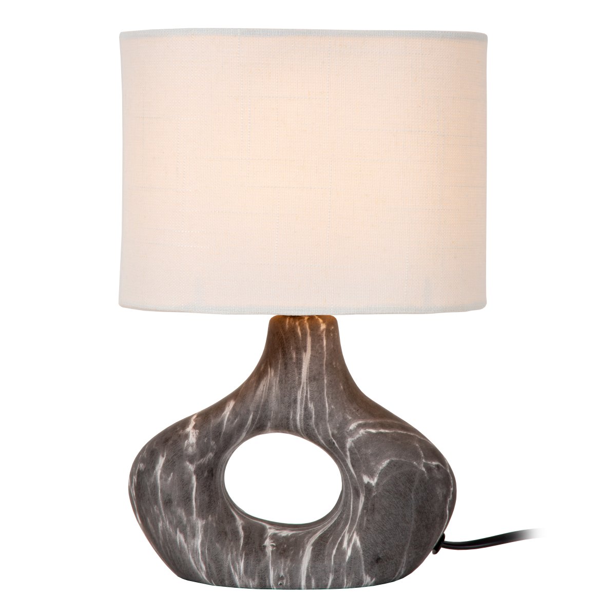 Tomeo 30cm Svart bordlampe Fra Lucide - Tomeo passer like godt på et sidebord som i et vindu eller på et skrivebord.
