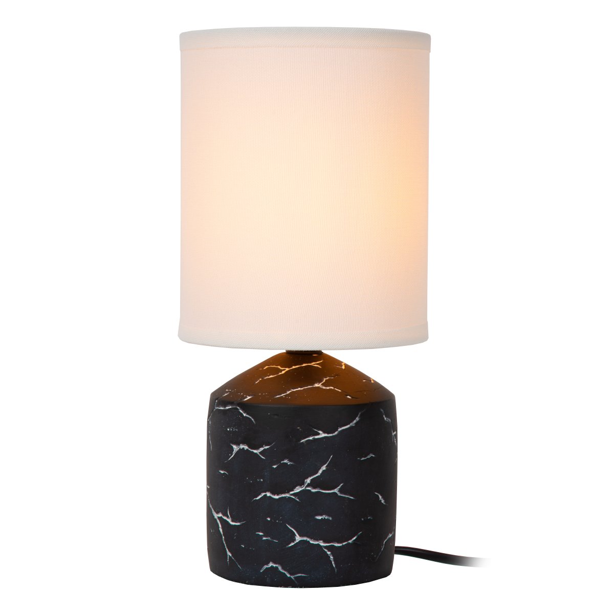 Fran 30cm Svart bordlampe Fra Lucide - Fran passer fint på for eksempel et sidebord, nattbord eller et skrivebord.