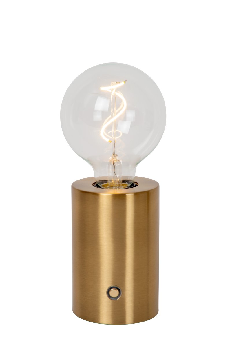Vivo 23cm Messing bærbar Fra Lucide - En E27-lyskilde p&aring; 1W er inkludert og gir et svakt, varmt hvitt lys.