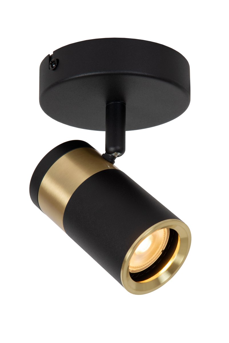 Gorik Svart spotlight Fra Lucide - En stilig spotlight som kan monteres p&aring; b&aring;de vegger og tak, og som l&oslash;fter stuen, kj&oslash;kkenet eller gangen med b&aring;de funksjon og eleganse.