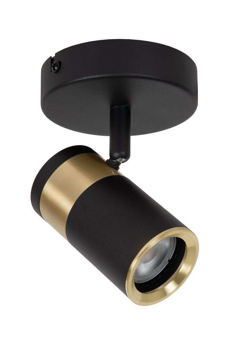 Gorik Svart spotlight Fra Lucide - En stilig spotlight som kan monteres p&aring; b&aring;de vegger og tak, og som l&oslash;fter stuen, kj&oslash;kkenet eller gangen med b&aring;de funksjon og eleganse.