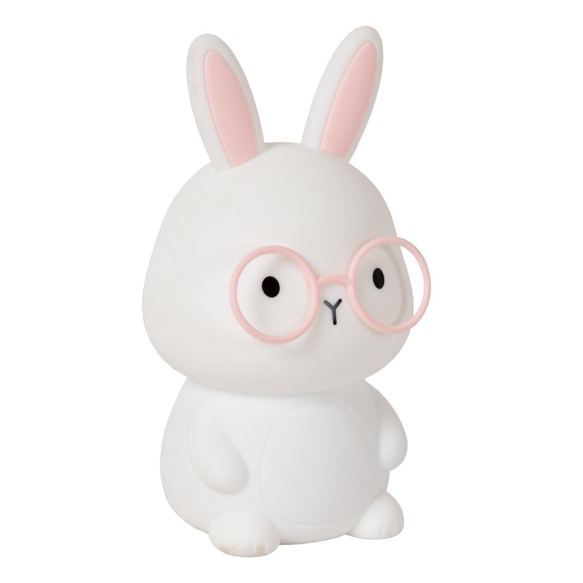 Rabbit Hvit barnelampe Fra Lucide - Rabbit er en leken, oppladbar bordlampe for barnerom som sprer en myk og trygg gl&oslash;d.