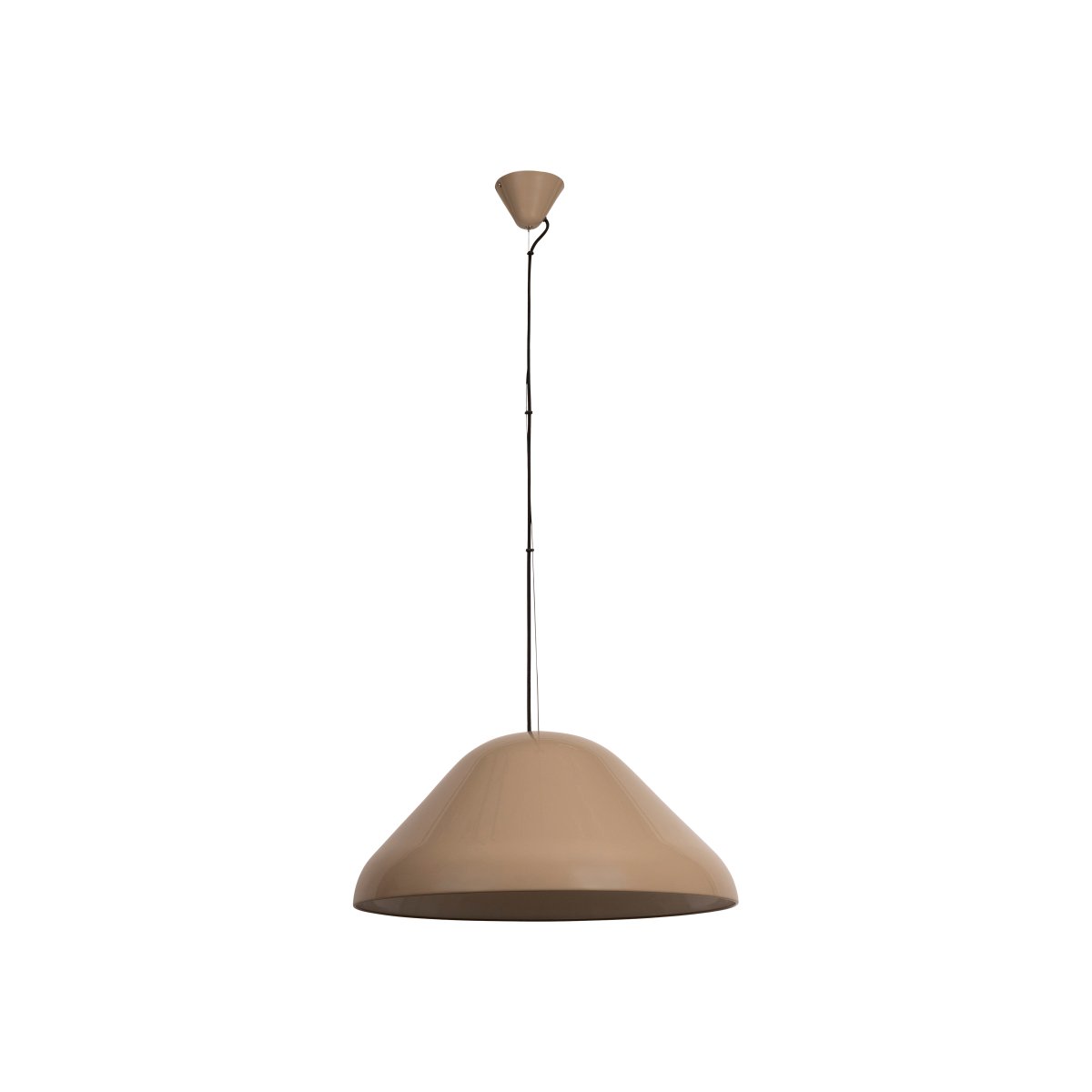 Andres Ø56 Taupe Taklampe Fra Lucide - Andres er en stilig pendellampe i metall med blank overflate i elegant taupe.