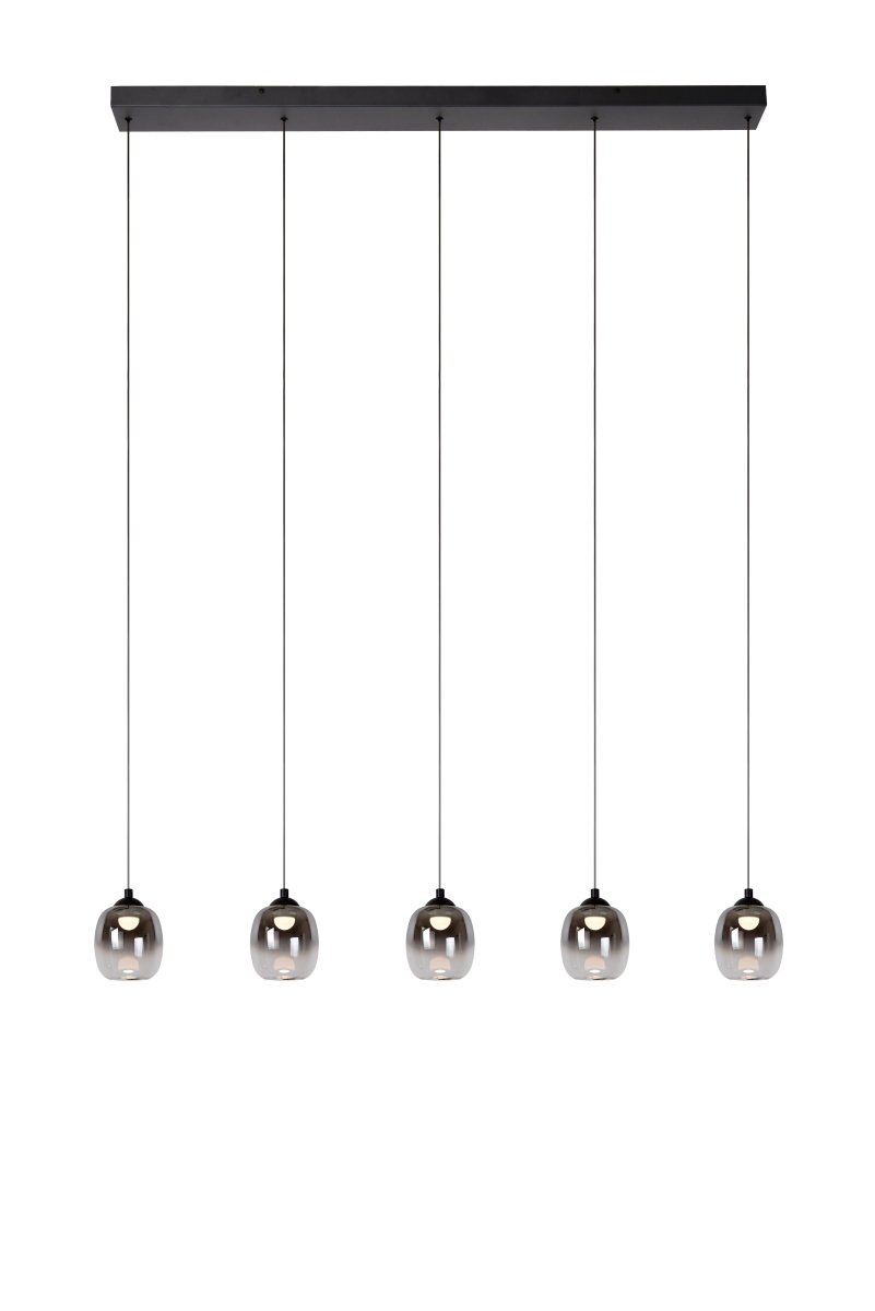 Tamino 127cm Røykfarget Taklampe Fra Lucide - Tamino er en elegant pendellampe som forbedrer atmosfæren i ethvert moderne hjem.