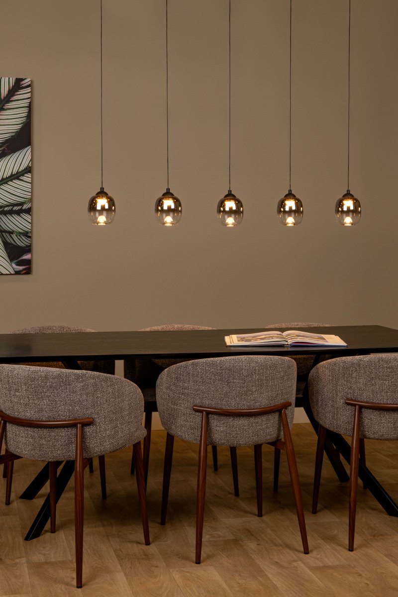 Tamino 127cm Røykfarget Taklampe Fra Lucide - Tamino er en elegant pendellampe som forbedrer atmosfæren i ethvert moderne hjem.