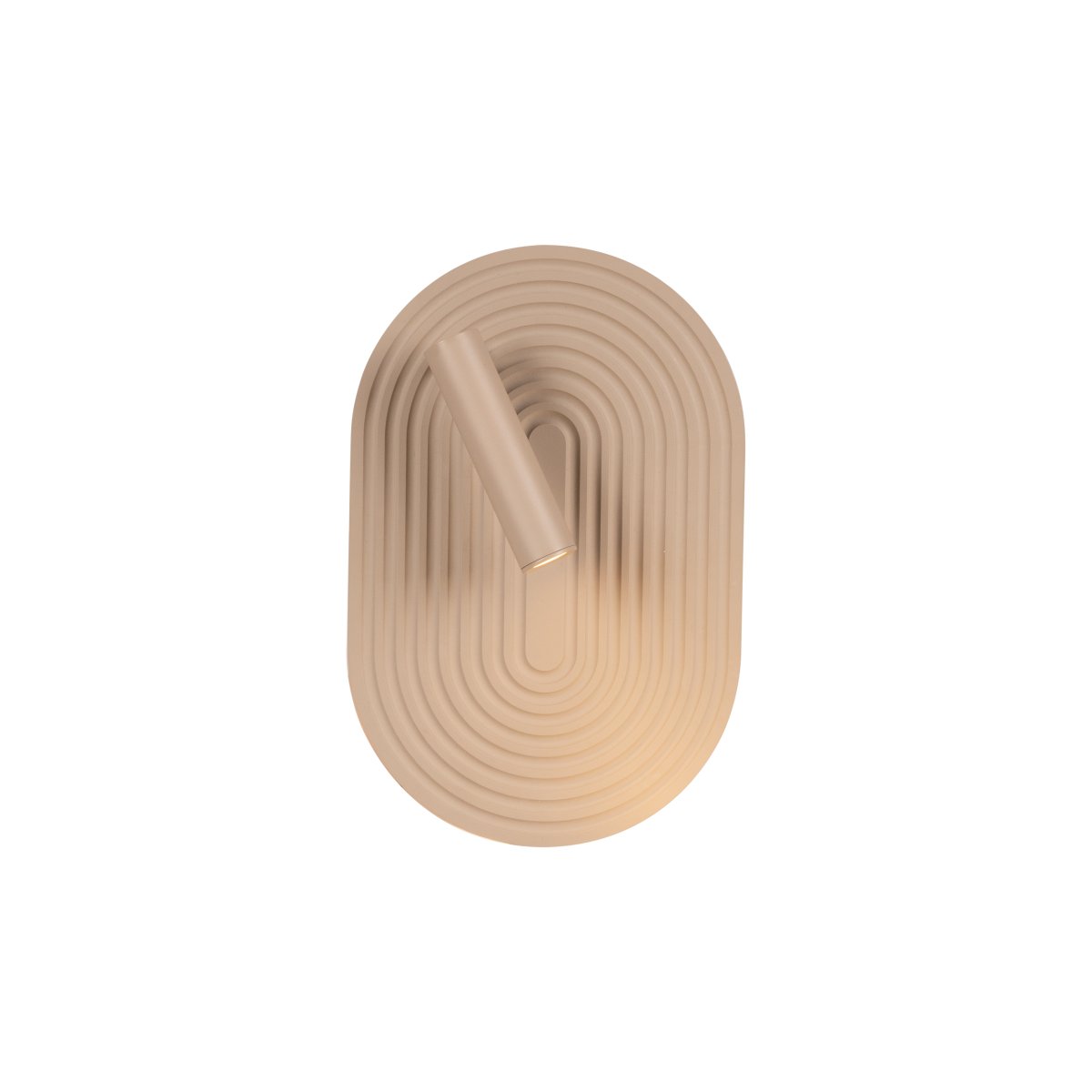 Carmino Beige leselampe Fra Lucide - Carmino er en dekorativ vegglampe i en myk beige skjerm som kombinerer funksjon og design.