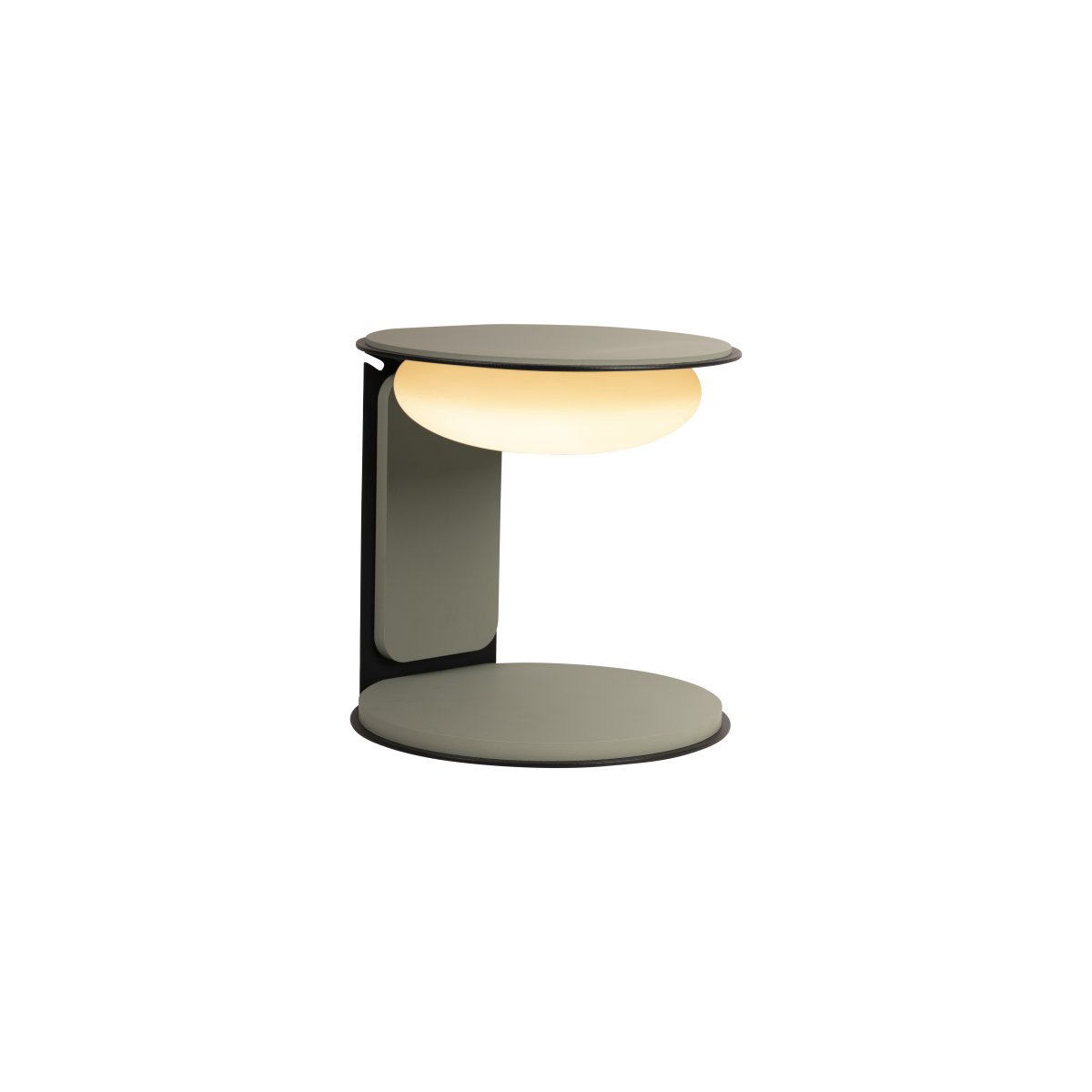 Alinda 20cm Grønn bordlampe Fra Lucide - Alinda er en smart og stilig bordlampe laget av tre med en elegant glassskjerm og integrert LED.