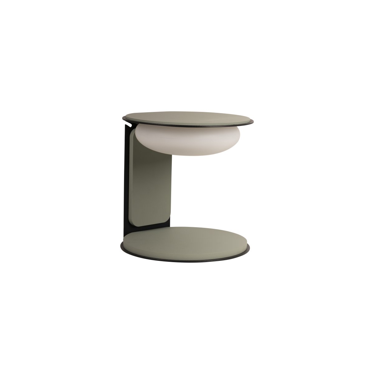 Alinda 20cm Grønn bordlampe Fra Lucide - Alinda er en smart og stilig bordlampe laget av tre med en elegant glassskjerm og integrert LED.