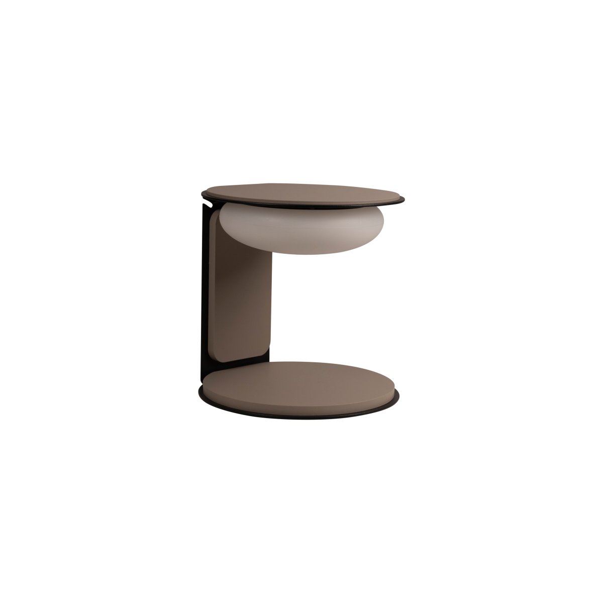 Alinda 20cm Beige bordlampe Fra Lucide - Alinda er en smart og stilig bordlampe laget av tre med en elegant glassskjerm og integrert LED.